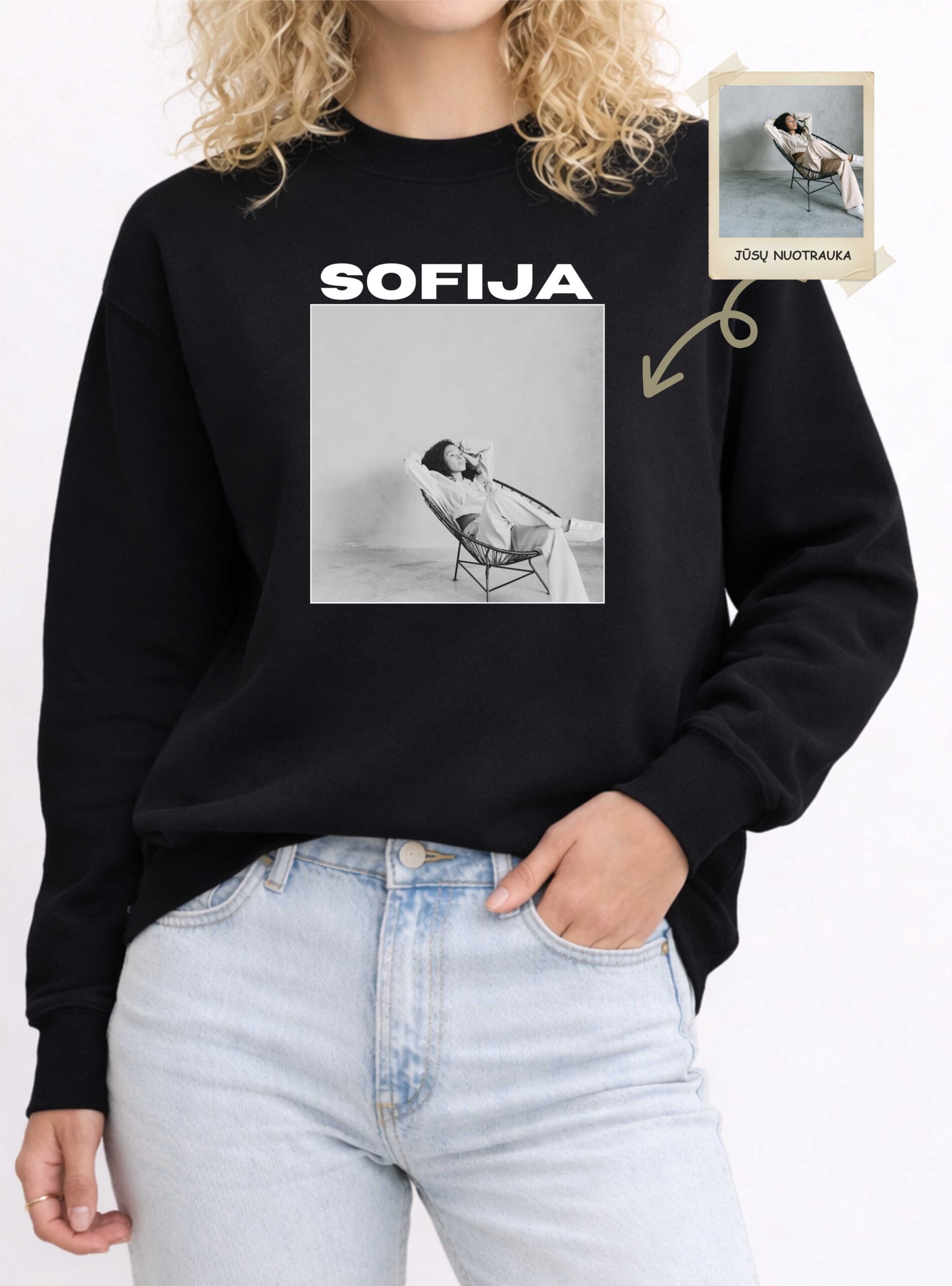 Personalizuoti marškinėliai su nuotrauka ir vardu - Image 3