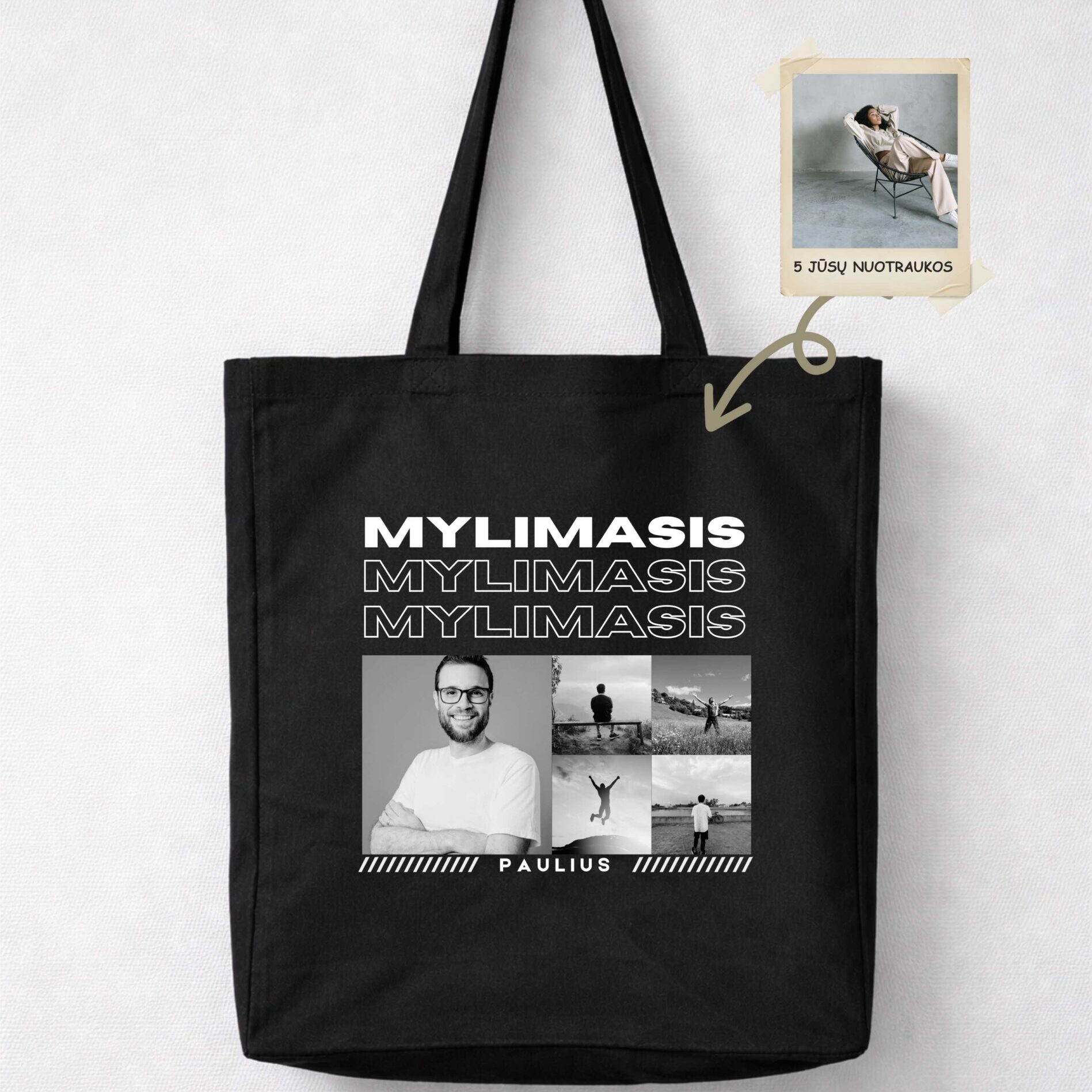 Personalizuoti marškinėliai vaikinui su nuotraukomis "MYLIMASIS" - Image 4