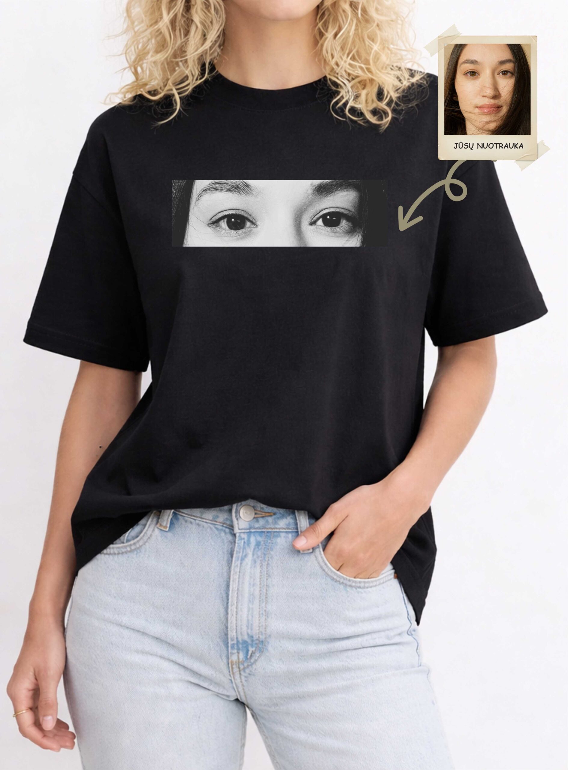 Personalizuoti marškinėliai su Jūsų akimis - Image 2