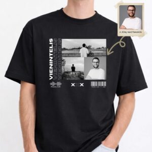 Personalizuoti marškinėliai vaikinui su nuotraukomis vardu ir data "VIENINTELIS"